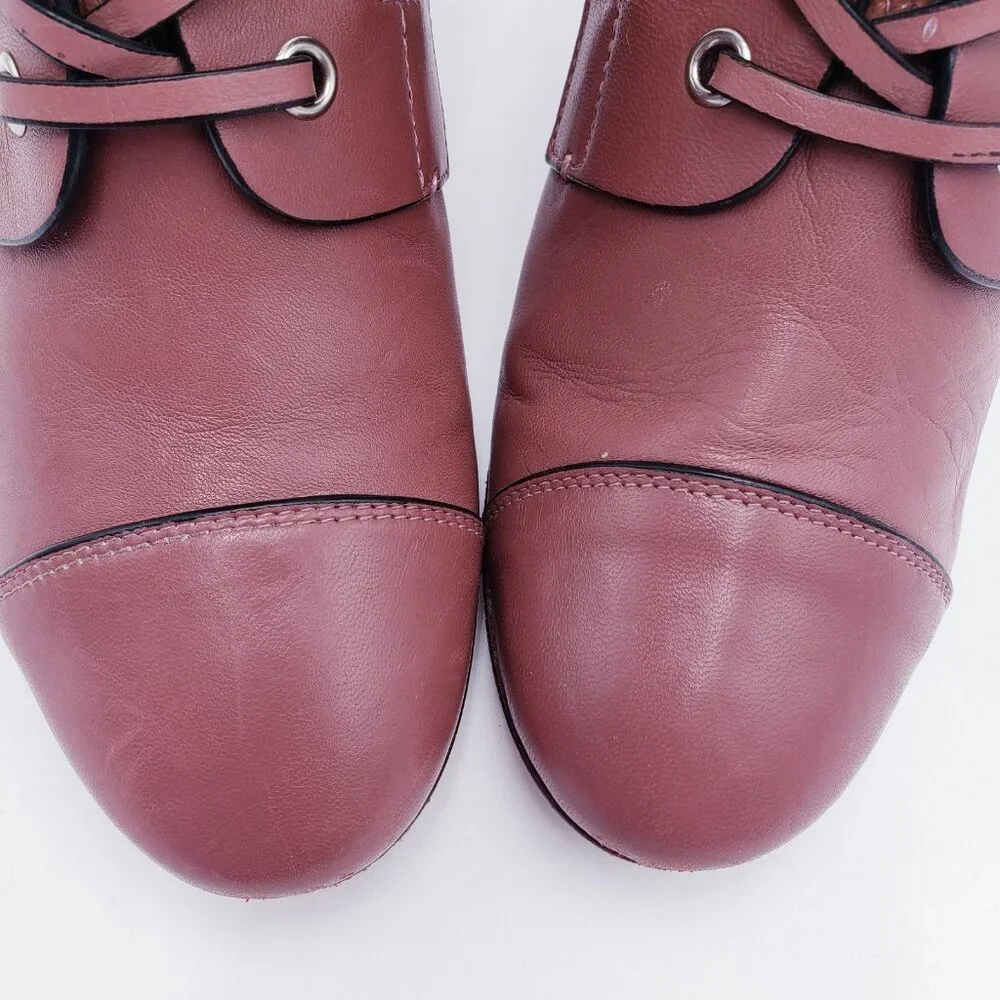Stuart Weitzman Veruka Leather Lace Up Combat Boots Size 7.5‎ - Picture 7 of 10